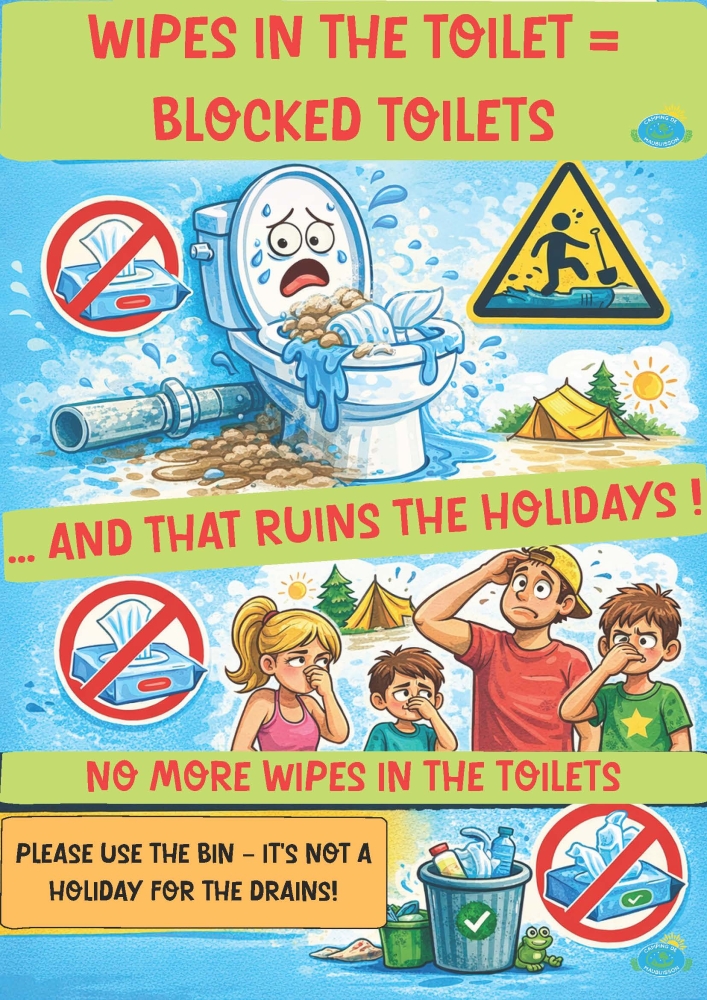 NO MORE WET WIPES IN THE TOILET